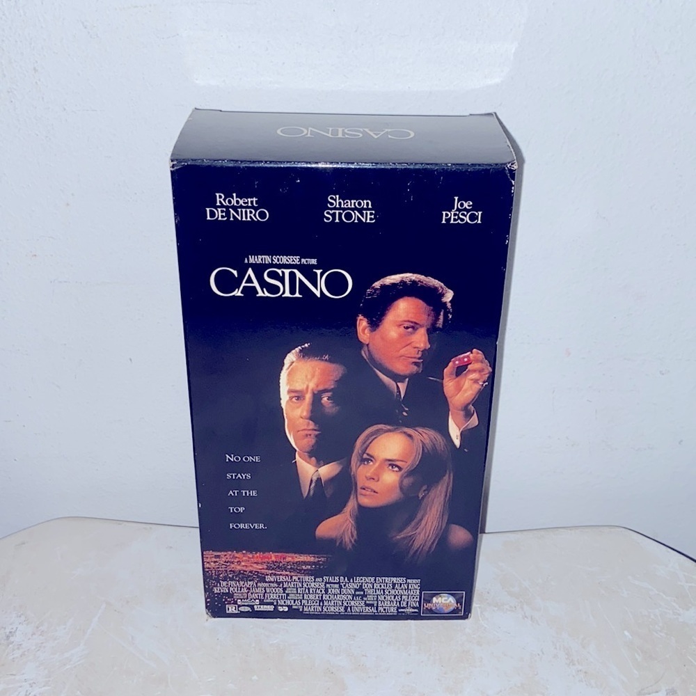 Casino VHS 📼 Martin Scorsese Picture 🎥 Robert De Niro/Joe Pesci /Sharon Stone